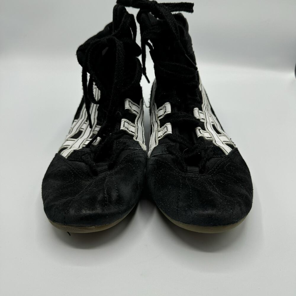 Vintage Asics JL204 Shoes Mens 6 Black Suede MMA Boxing Wrestling Sneakers - Picture 6 of 9
